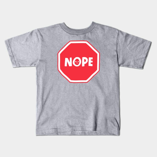 NOPE Kids T-Shirt by krisren28